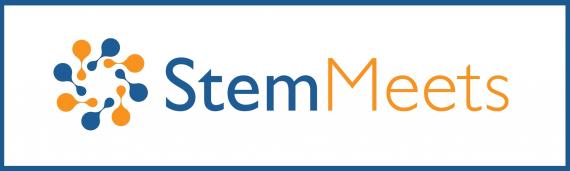 StemMeets logo on the StemJournal website (open access forum for stem cell research)