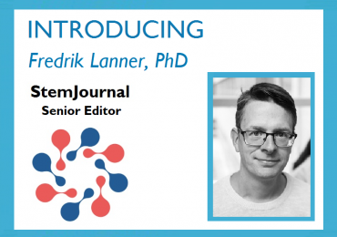 Photo of Fredrik Lanner to introduce him as new Senior Editor of StemJournal