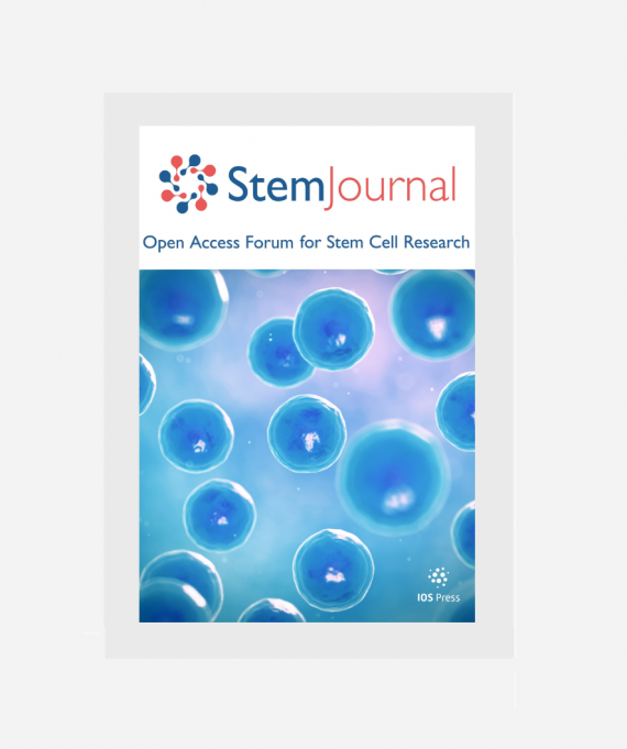 STJ blue journal cover illustrating stem cells